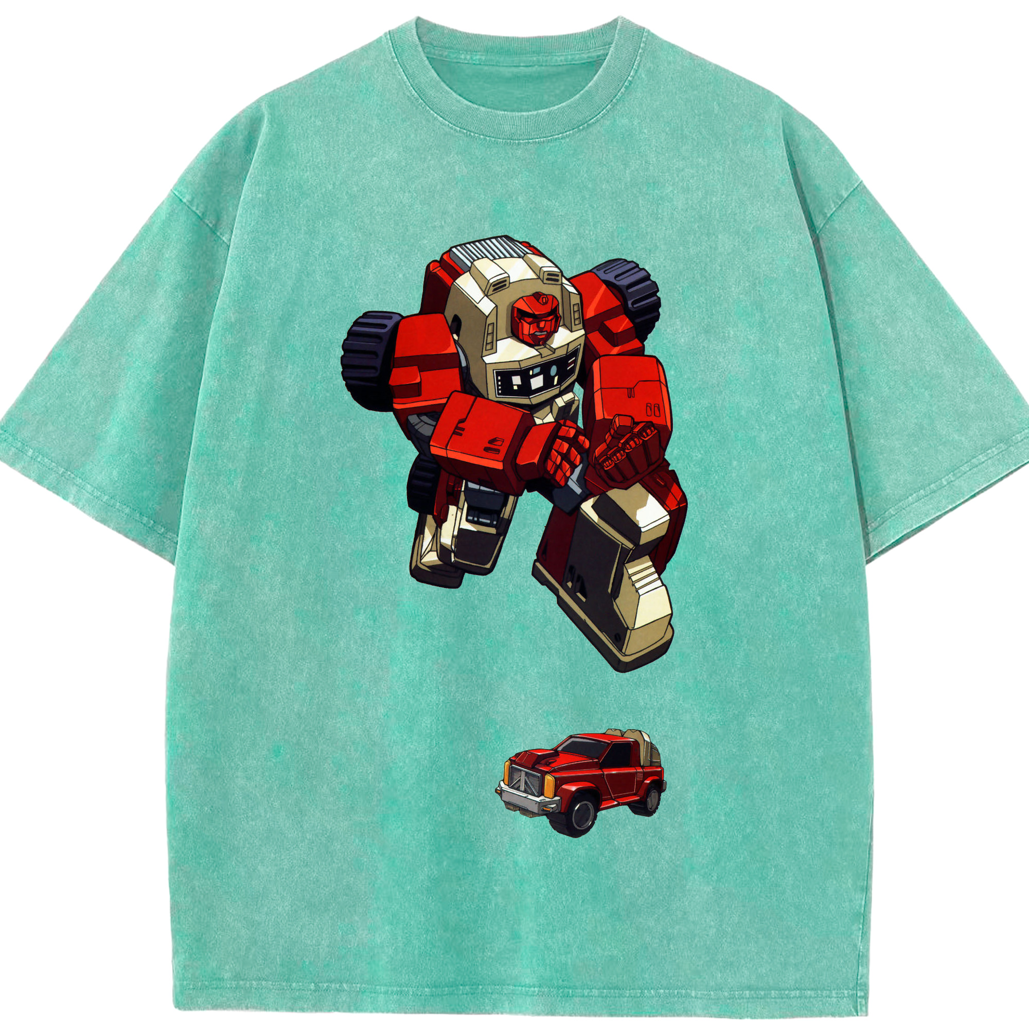 （画像用）  綿100% ヴィンテージ風 半袖Tシャツ（フロントプリント）
